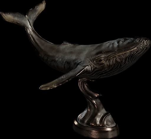 Bronze Whale Statue