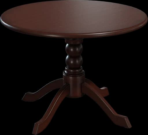 Round Wooden Table 01